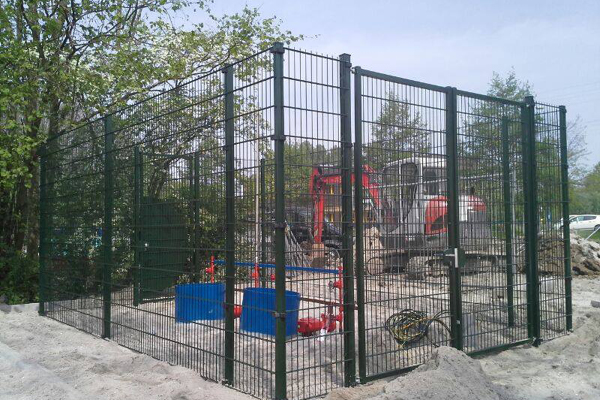 Dubbelstaafmat 8-6-8 met koker staanders